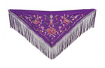 Purple Flamingo Beak Embroidery with Fuchsia Roses 90.909€ #50759M5MRDFX